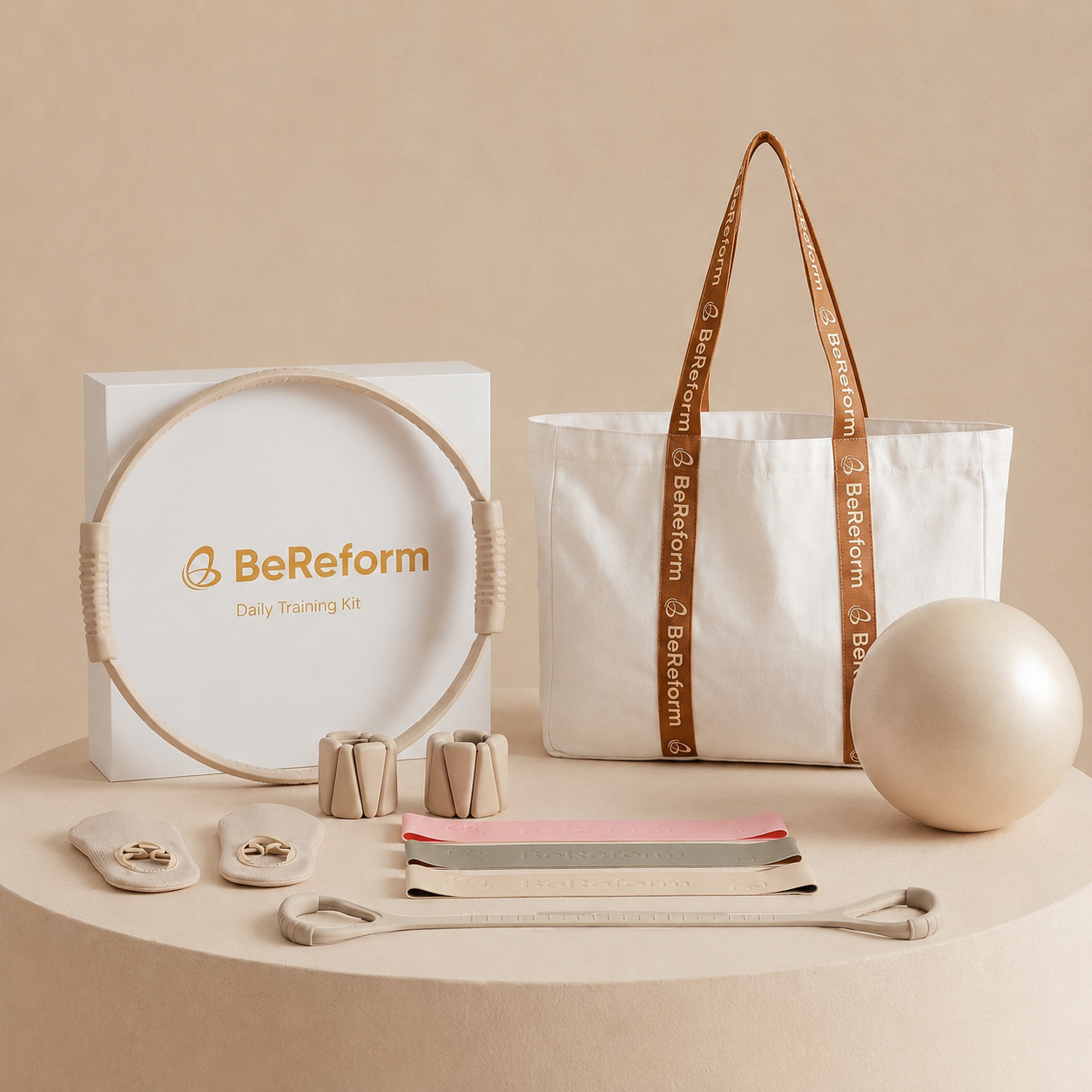 Bereform Pilates Training Kit - Cream